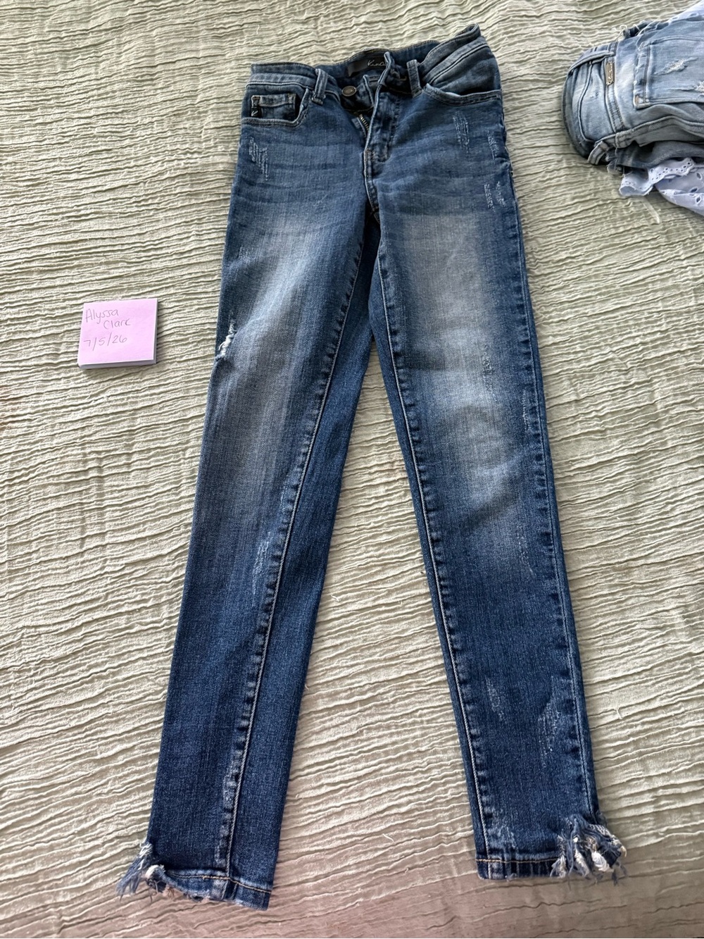 KanCan Mid Wash Distressed Skinny Jeans